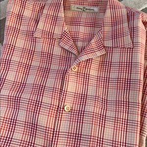 Tommy Bahama Short Sleeve 100% Silk Shirt